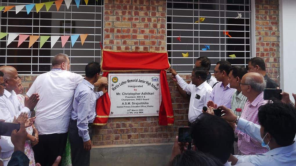 Einweihung Martin-Luther-Schule in Khulna