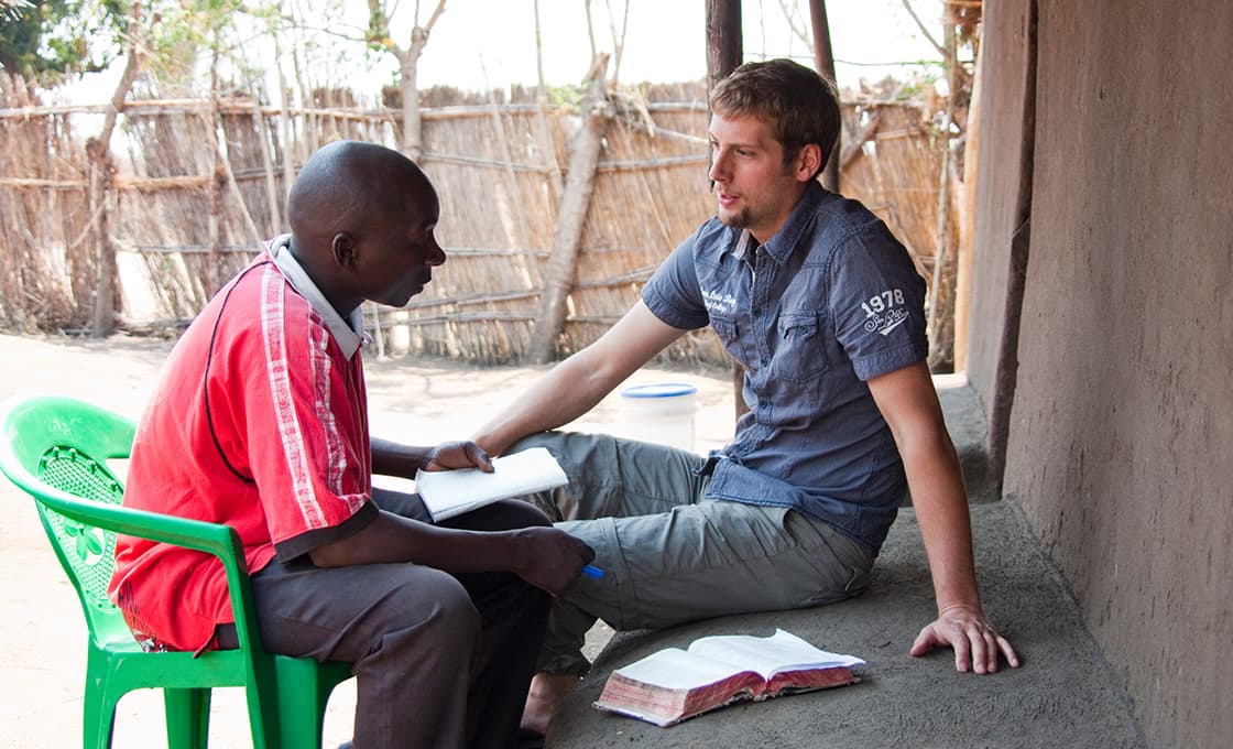 Tobias Müller 2014 als Missionar in Malawi